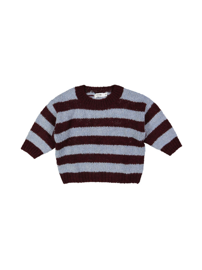 pull mini stripe burgundy