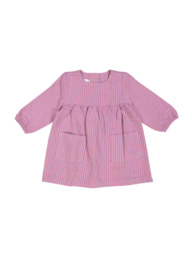 dress mini stripe roze