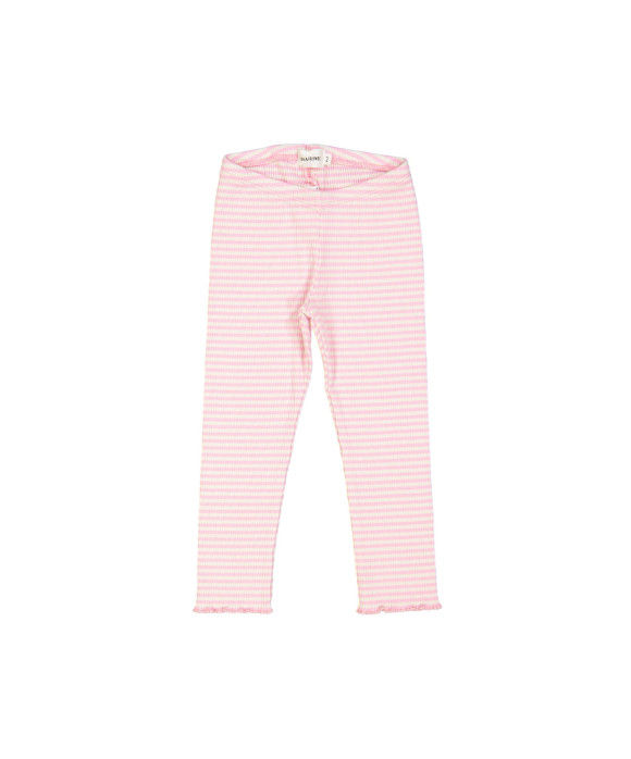 legging rib stripe bright pink
