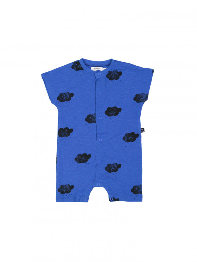 playsuit rain all over blue
