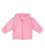 gilet mini hood flower fushia
