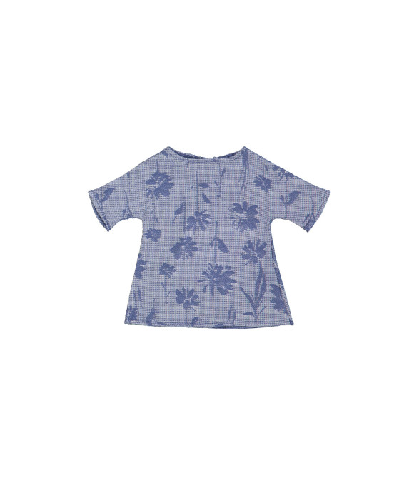 doll dress flower blue