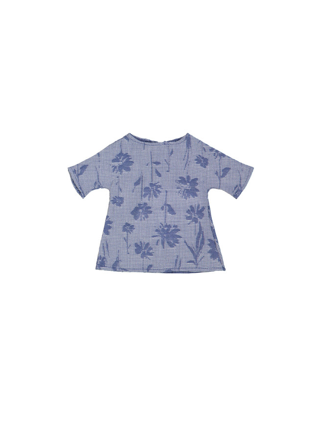 doll dress flower blue