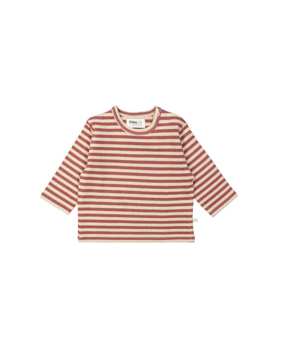 T-shirt stripe bordeaux