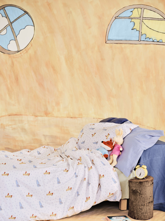 Down cover with pillowcase ecru