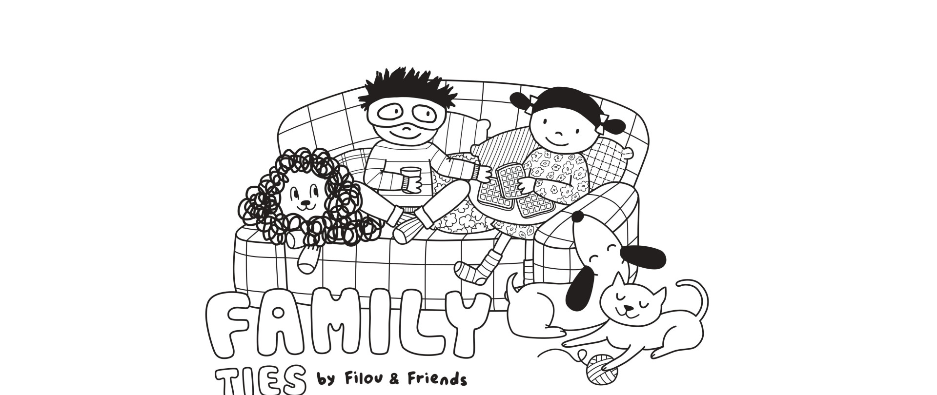 Filou & Friends colouring pages