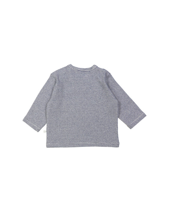 T-shirt fine stripe blue