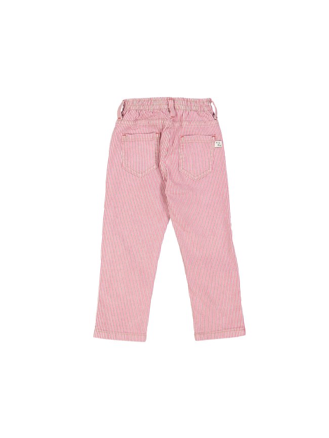 Jeans regular elastic stripe red