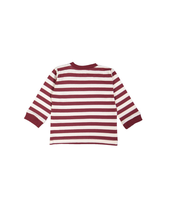 t-shirt mini stripe bordeaux