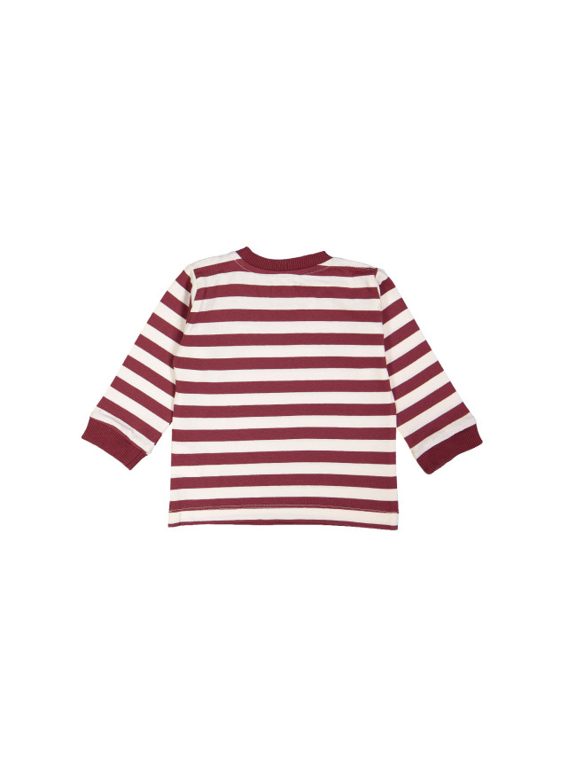 t-shirt mini stripe bordeaux