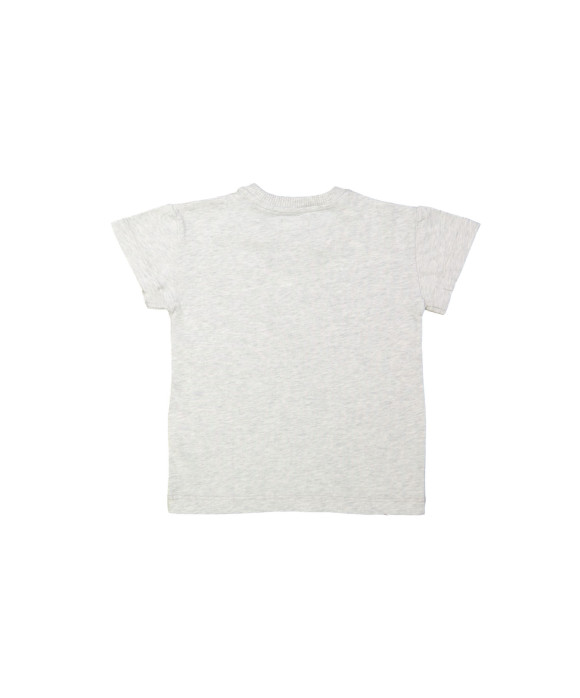T-shirt hat melange light gray