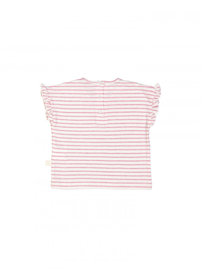 t-shirt mini stripe fuchsia