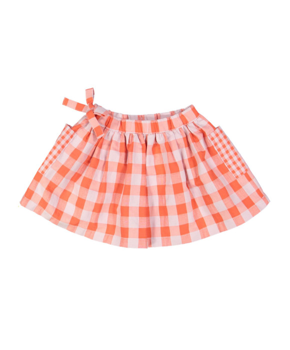 skirt vichy red