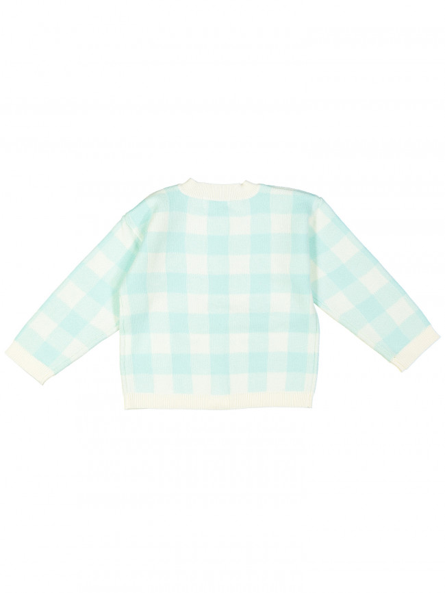 gilet mini check bright green