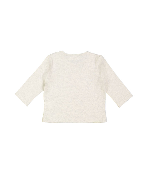 T-shirt mini uncle's dog chiné light gray