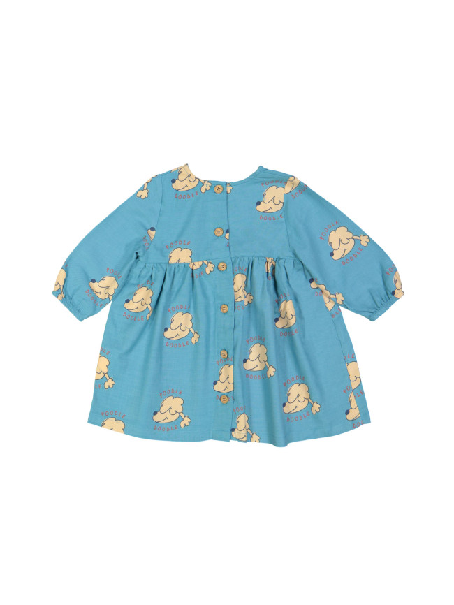 dress mini poodle doodle blue