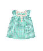 shirt dress mini vichy green
