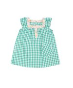shirt dress mini vichy green