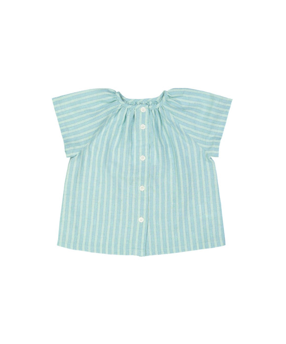 blouse stripe green