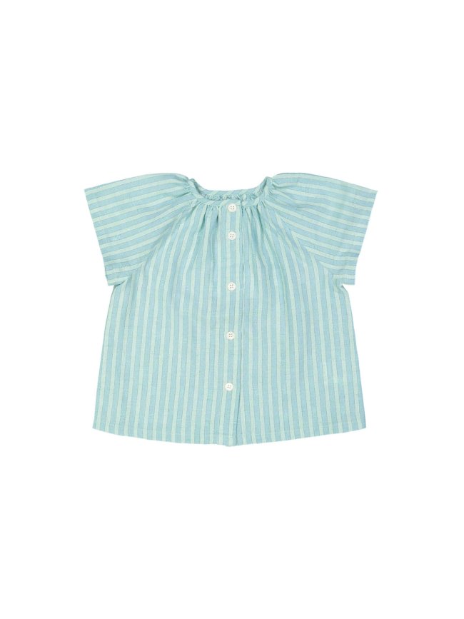 blouse stripe green