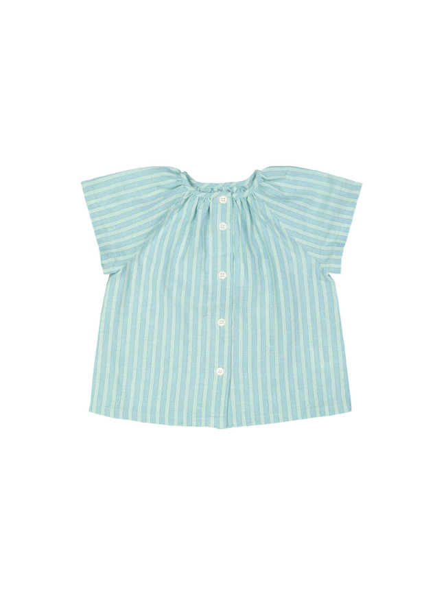 blouse stripe green