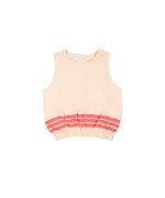 Top red stripe light pink