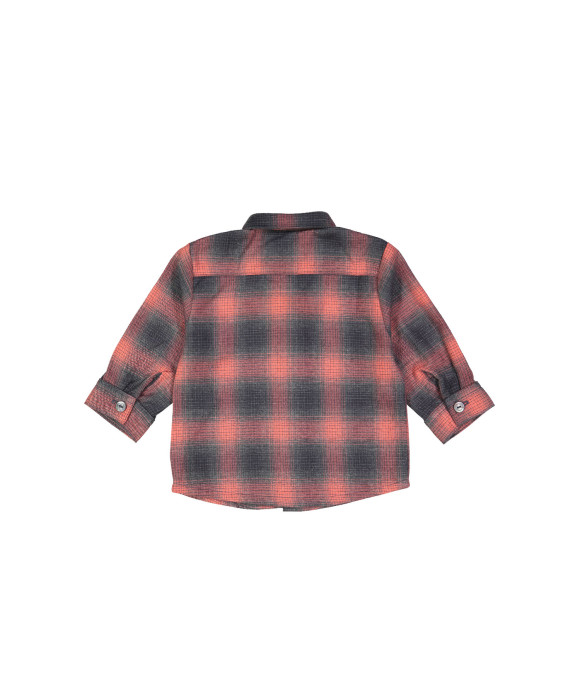 shirt mini degradé check red