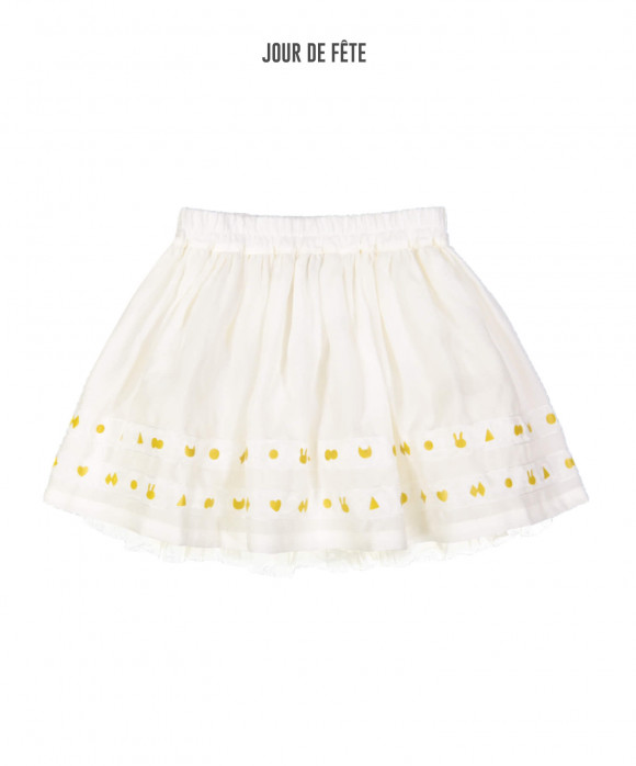 skirt ribbons white