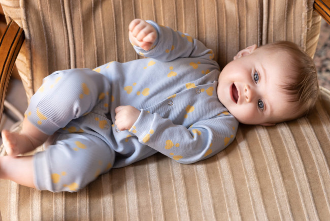 playsuit rib hearts blue