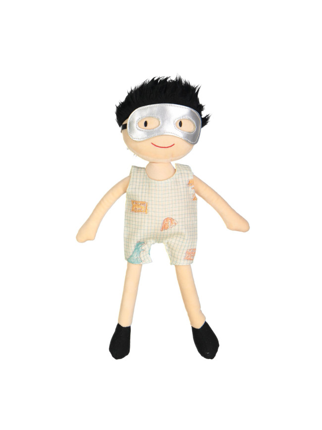 doll salopette treasures ecru