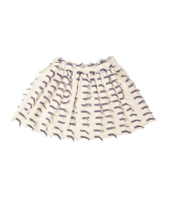 Skirt fringes ecru