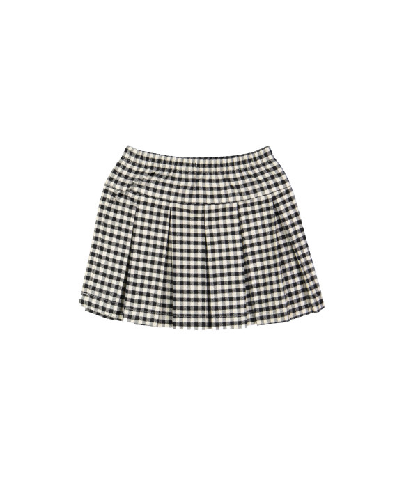 Skirt check ecru