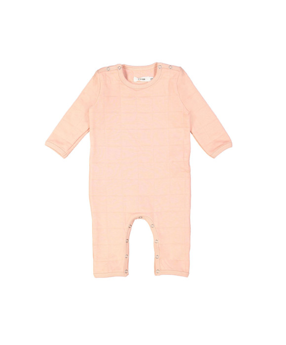 romper suit mattelassé light pink