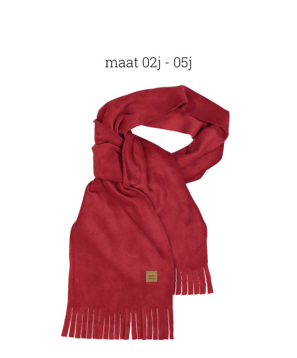 scarf fleece burgundy
