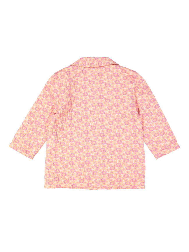 blazer lurex flowers pink