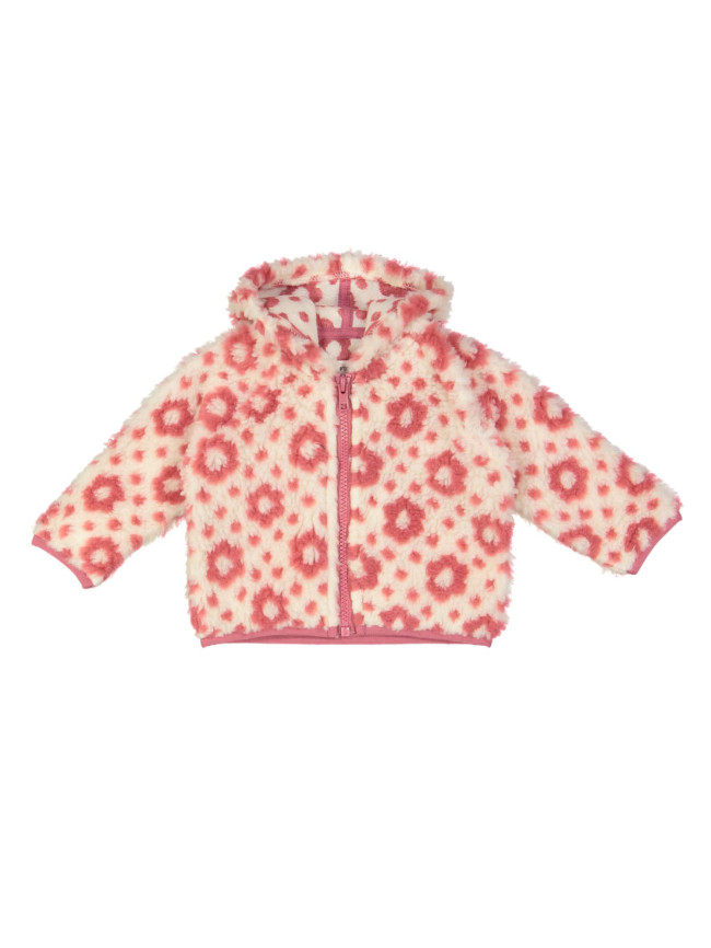 gilet mini teddy flower ecru