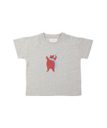 T-shirt bear light gray chiné