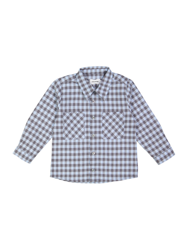 shirt check light blue