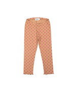 legging rib dots caramel