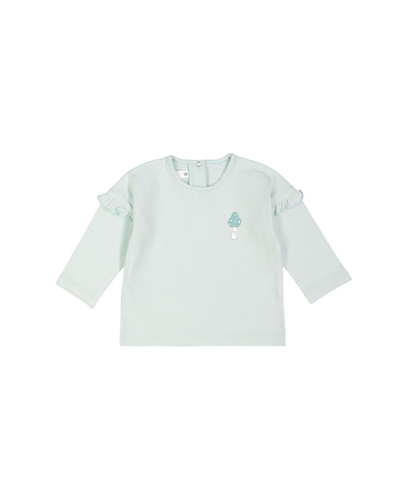 t-shirt mini frill light green
