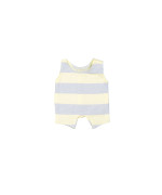 Doll salopet stripe yellow