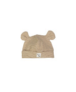 bonnet ears stripe brown