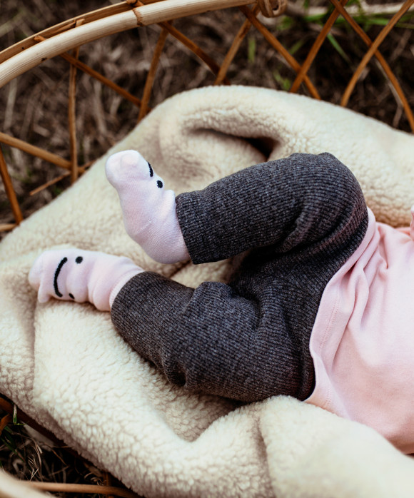 legging mini rib dark gray