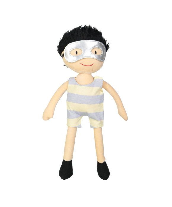 Doll salopet stripe yellow