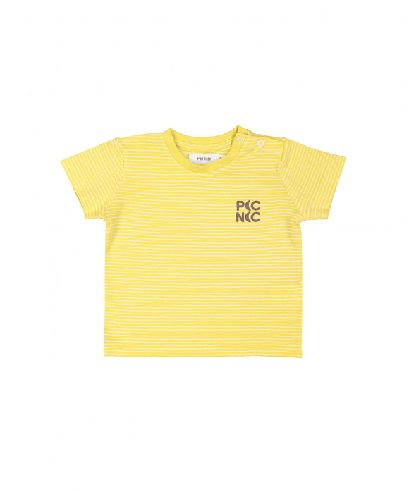 T-shirt mini picnic stripe yellow