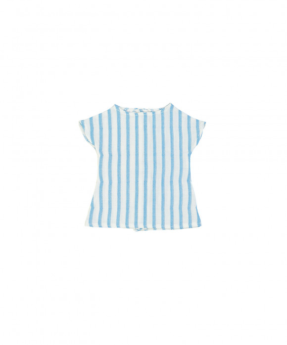 doll dress stripe turquoise