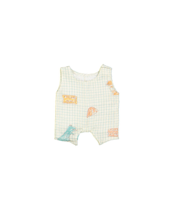 doll salopette treasures ecru