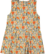 kleedje bruin oranje vlekken 03j