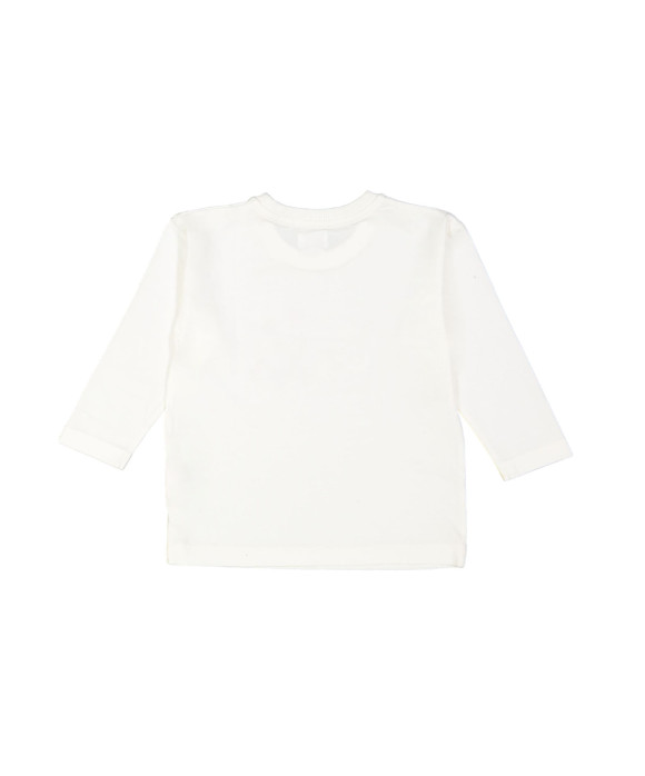 T-shirt LS party ecru