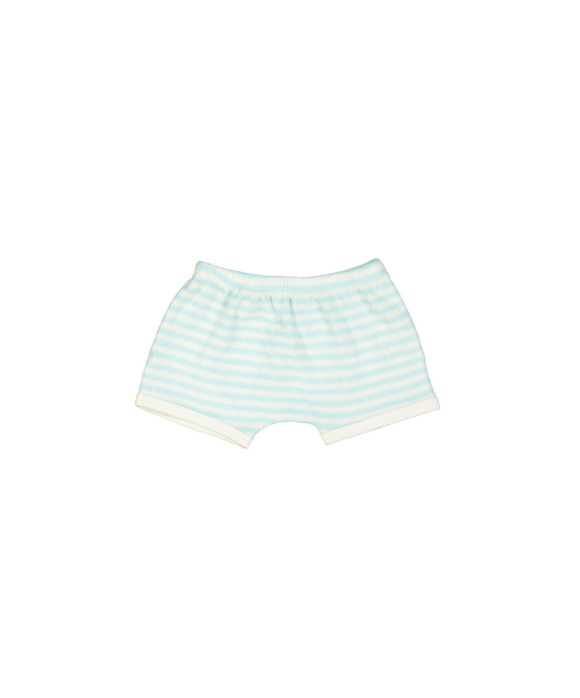 short mini stripe aqua